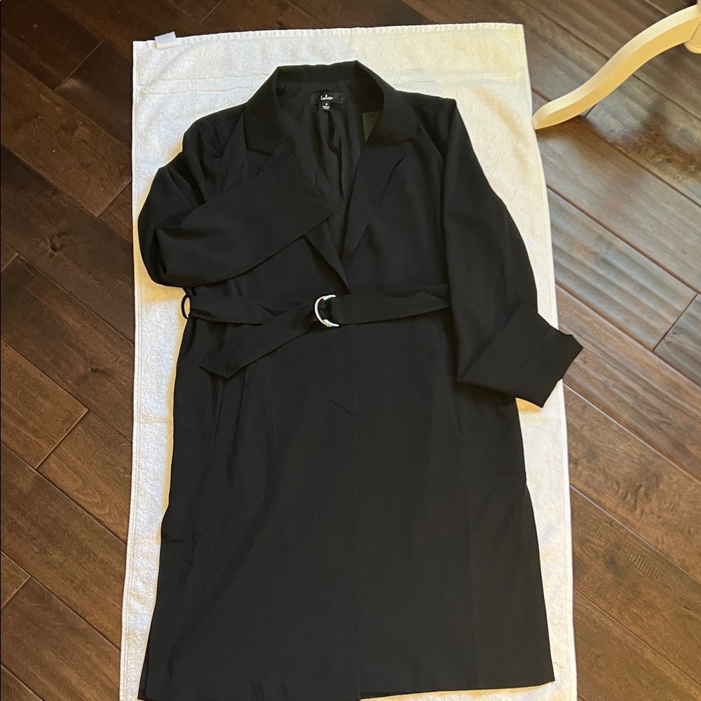 Lulu's Classic Lightweight Black Belted Jacket